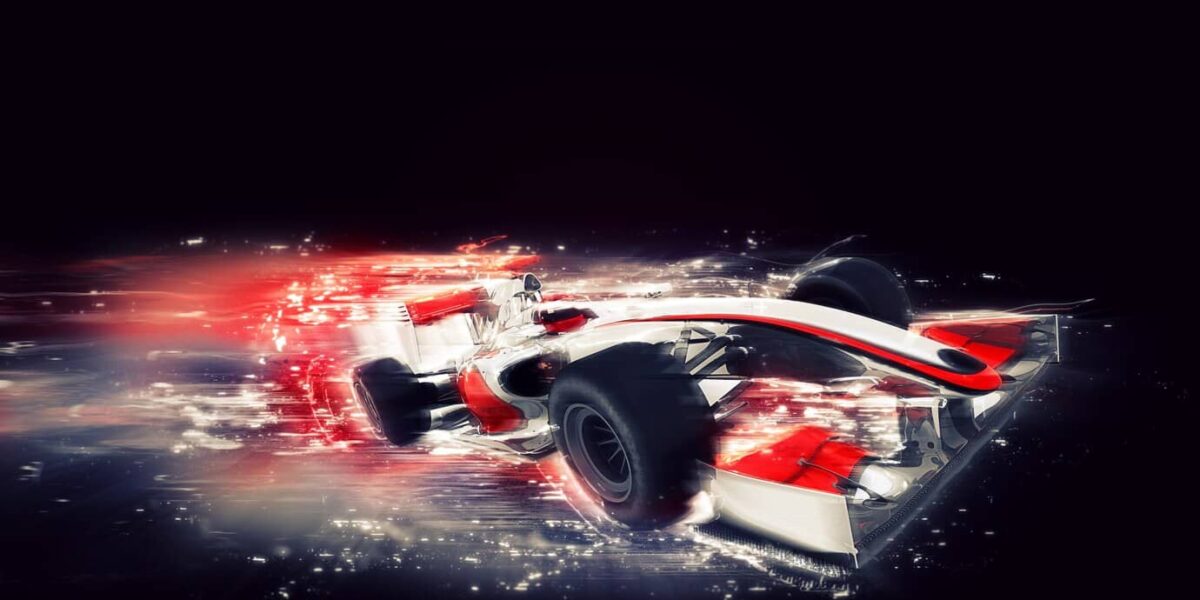 monoplace de formule 1 générique avec effet de vitesse spécial 1048 10213 1