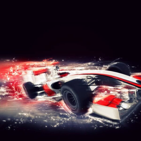 monoplace de formule 1 générique avec effet de vitesse spécial 1048 10213 1