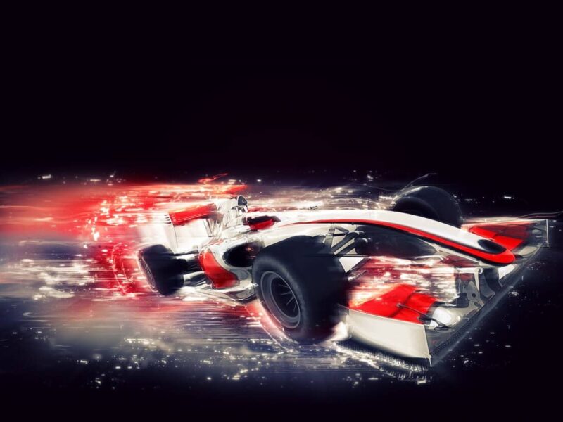 monoplace de formule 1 générique avec effet de vitesse spécial 1048 10213 1