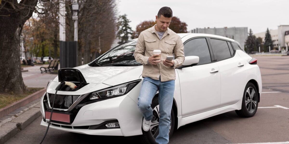 gros plan sur une nouvelle voiture électrique 1 en haute définition